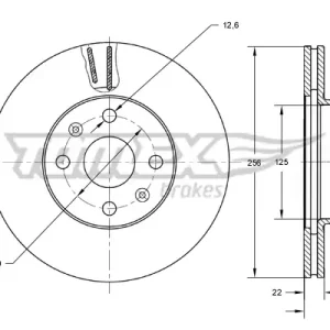 TOMEX Brakes TX 73-29 - Bremsscheibe Billig